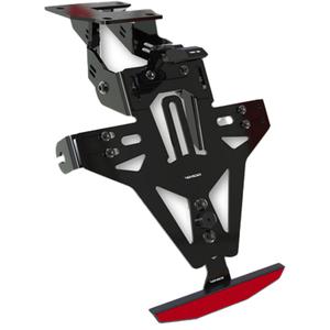 Numbrimärgi hoidja koos valgustusega Highsider Akron RS PRO Kawasaki ER-6 must