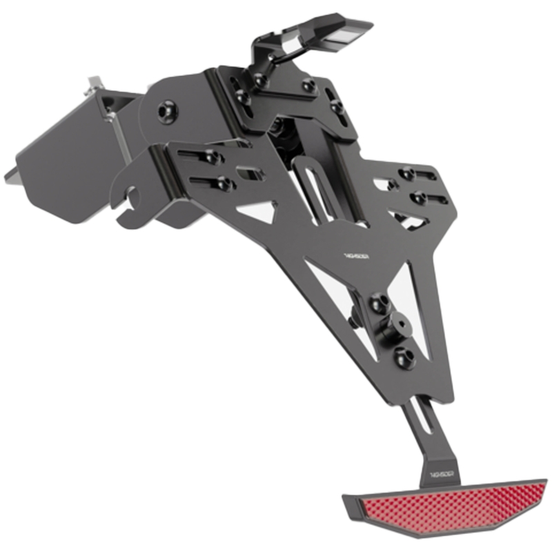 Numbrimärkide hoidja koos valgustusega Highsider Akron RS PRO Kawasaki ER-6 F,N must