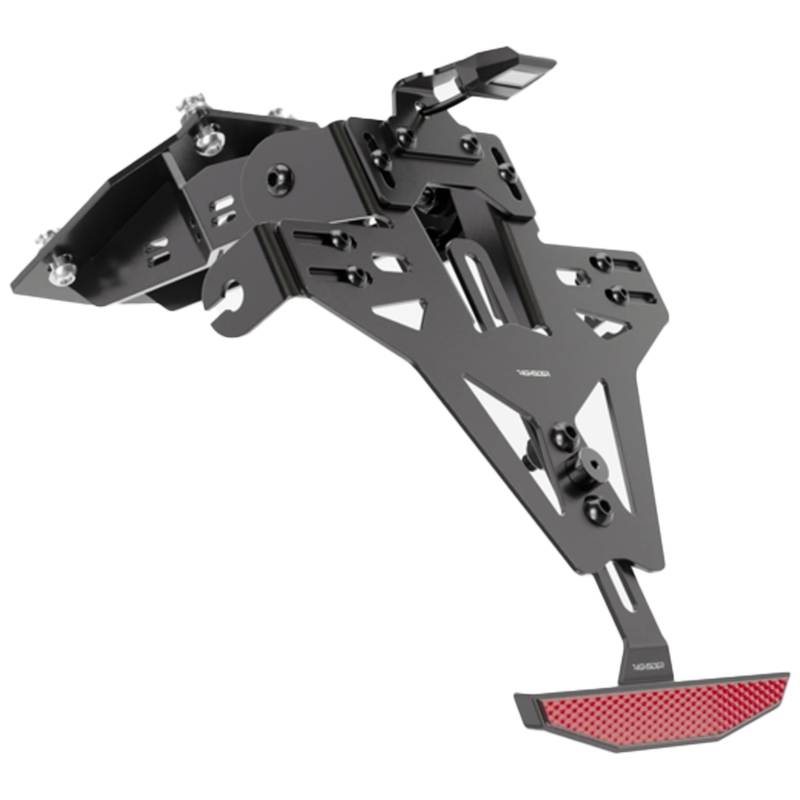 Numbrimärkide hoidja koos valgusega Highsider Akron RS PRO Kawasaki Ninja 125, Z 125 must
