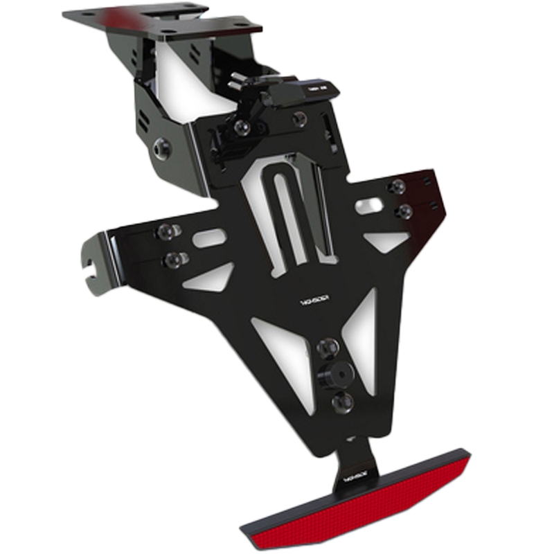 Numbrimärgi hoidja koos valgustusega Highsider Akron RS PRO Yamaha YZF-R125 (ABS) must