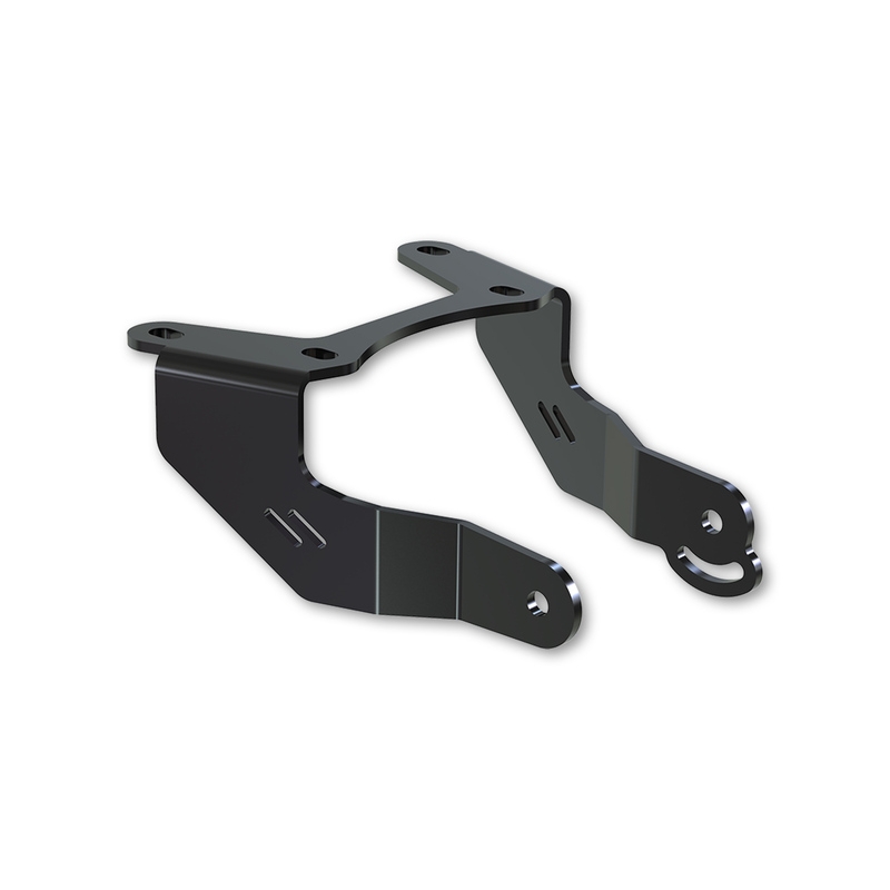 Numbrimärkide hoidja koos valgustusega Highsider Akron RS PRO Yamaha MT-09 must