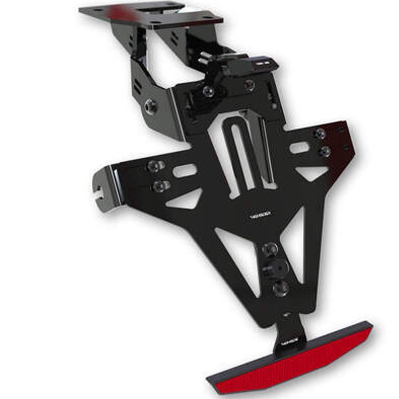 Numbrimärkide hoidja koos valgustusega Highsider Akron RS PRO Yamaha Tracer must