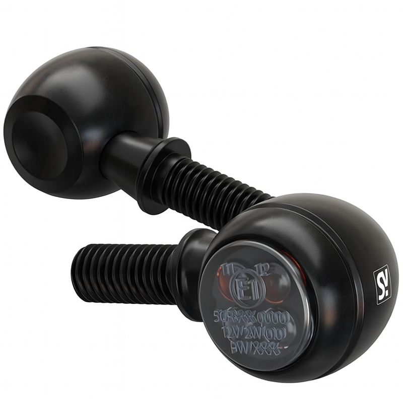 Highsider Smart Circula-S LED 2in1 mustad mootorratta vilkurid