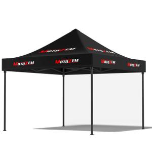 MotoZem Line võidusõidu telk ilma külgedeta must