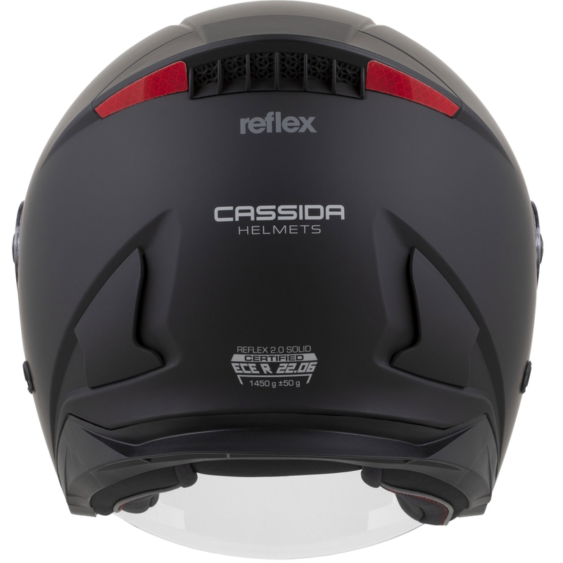 Cassida Reflex 2.0 Solid avatud mootorratta kiiver matt must-tumehall