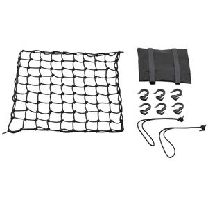Painduv pagasivõrk mootorratta jaoks plastkonksudega Daytona 40 x 40 cm must