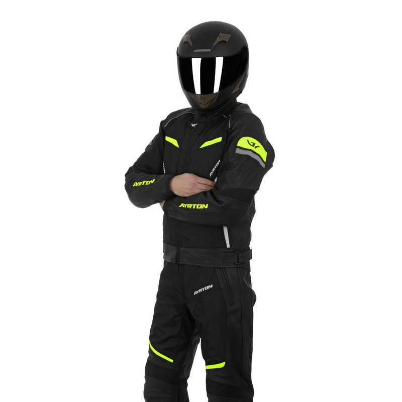 Pánská kombinéza Ayrton Optimus černo-fluo žlutá výprodej