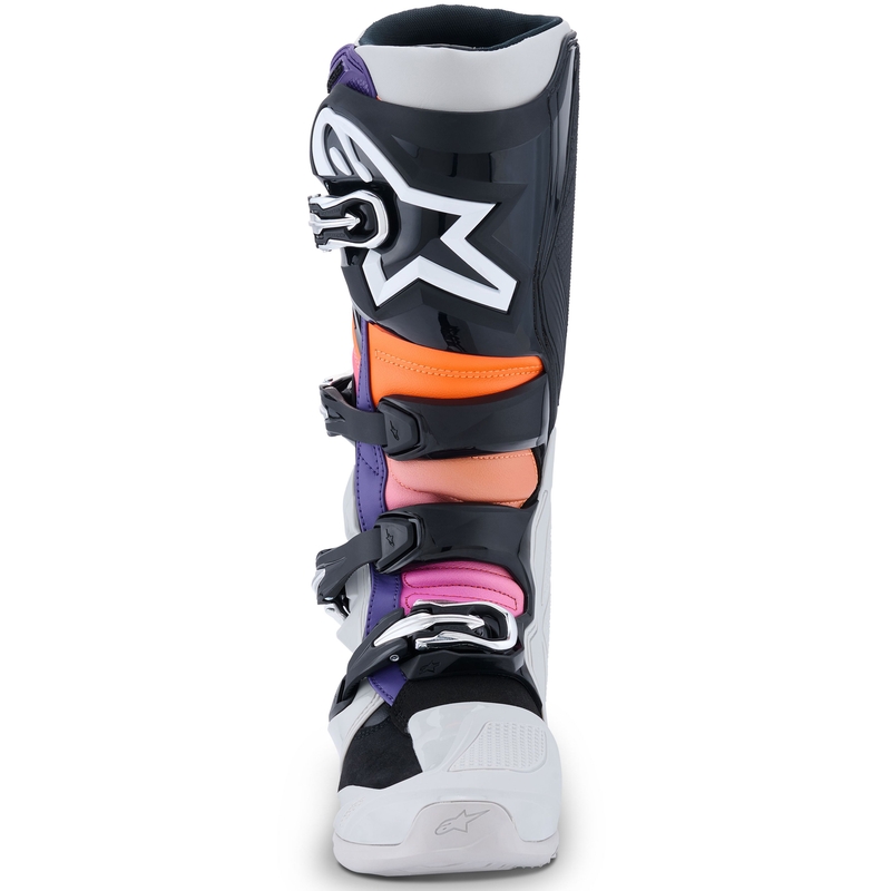 Alpinestars Tech 7 Black-Light Grey-Fluo Orange-Gradient mootorratta saapad