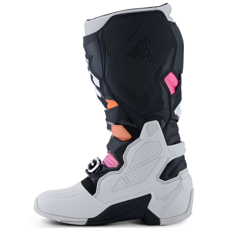 Alpinestars Tech 7 Black-Light Grey-Fluo Orange-Gradient mootorratta saapad