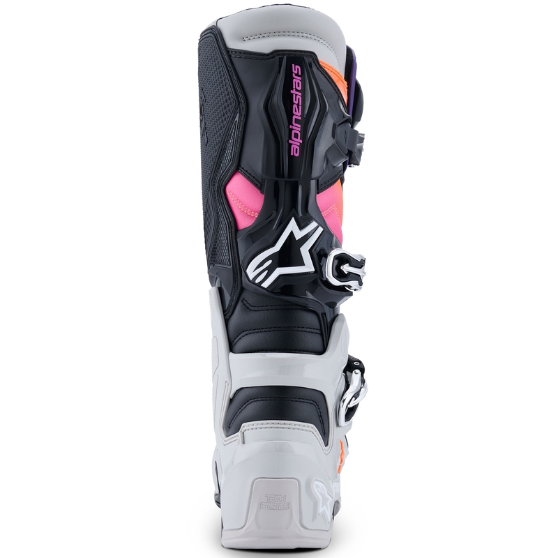 Alpinestars Tech 7 Black-Light Grey-Fluo Orange-Gradient mootorratta saapad