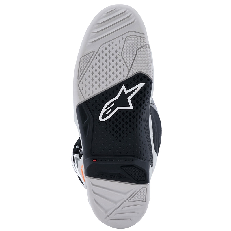 Alpinestars Tech 7 Black-Light Grey-Fluo Orange-Gradient mootorratta saapad