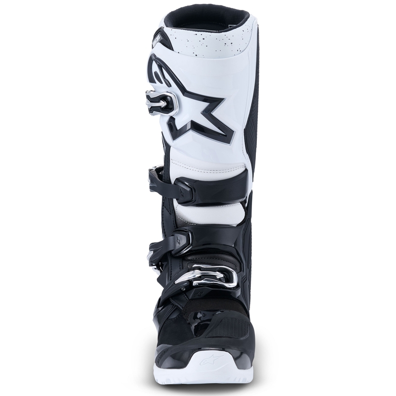 Alpinestars Tech 7 Enduro must-valge mootorratta saapad