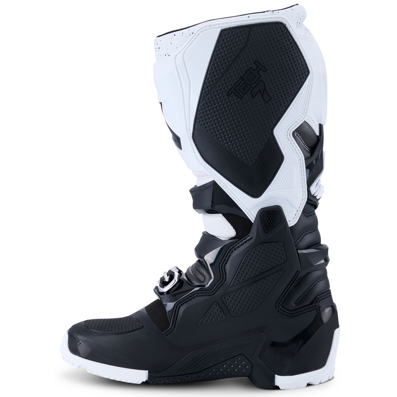 Alpinestars Tech 7 Enduro must-valge mootorratta saapad