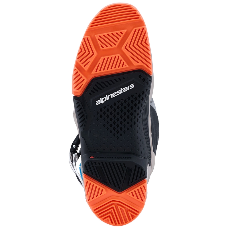 Alpinestars Tech 7 Enduro Black-Dark Grey-Fluo Orange mootorratta saapad