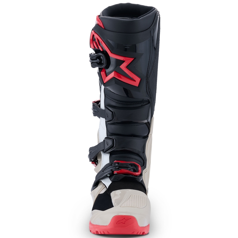Alpinestars Tech 7 Enduro Black-Light Grey-Red mootorratta saapad