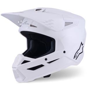 Alpinestars S-M3 Solid Motokross kiiver valge