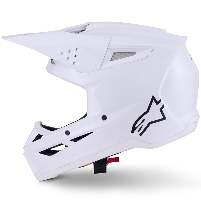 Alpinestars S-M3 Solid Motokross kiiver valge