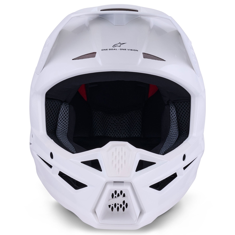 Alpinestars S-M3 Solid Motokross kiiver valge