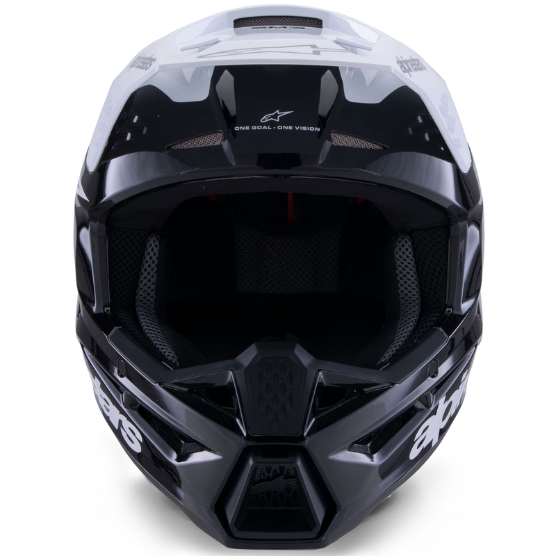 Alpinestars S-M3 Radium motokrossikiiver must, valge ja hall