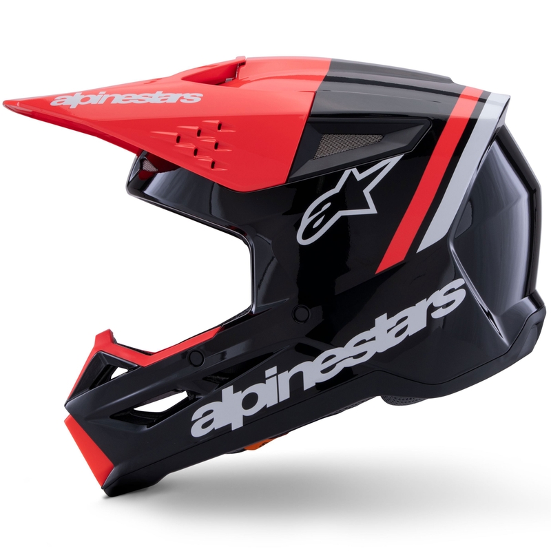 Alpinestars S-M3 Radium motokrossikiiver must-fluo punane-valge