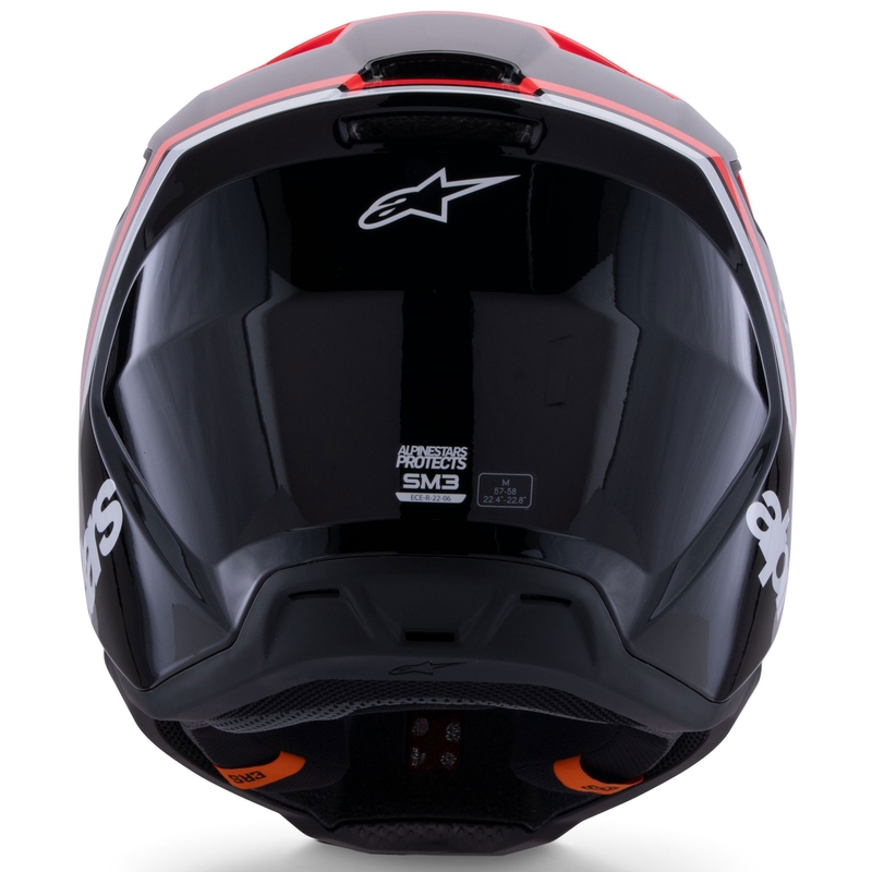 Alpinestars S-M3 Radium motokrossikiiver must-fluo punane-valge