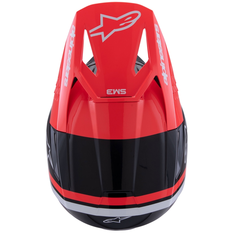 Alpinestars S-M3 Radium motokrossikiiver must-fluo punane-valge