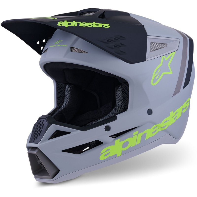 Alpinestars S-M3 Radium motokrossikiiver matt hall-fluorestseeriv kollane-must
