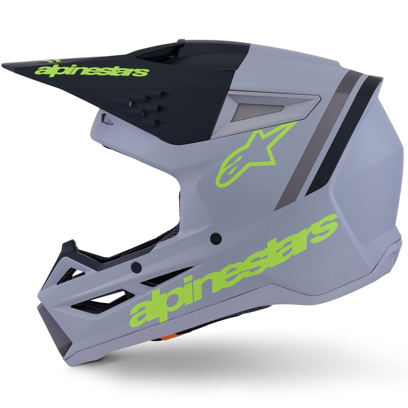 Alpinestars S-M3 Radium motokrossikiiver matt hall-fluorestseeriv kollane-must
