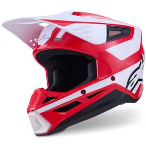 Alpinestars S-M3 Heat motokrossikiiver punane, valge ja must