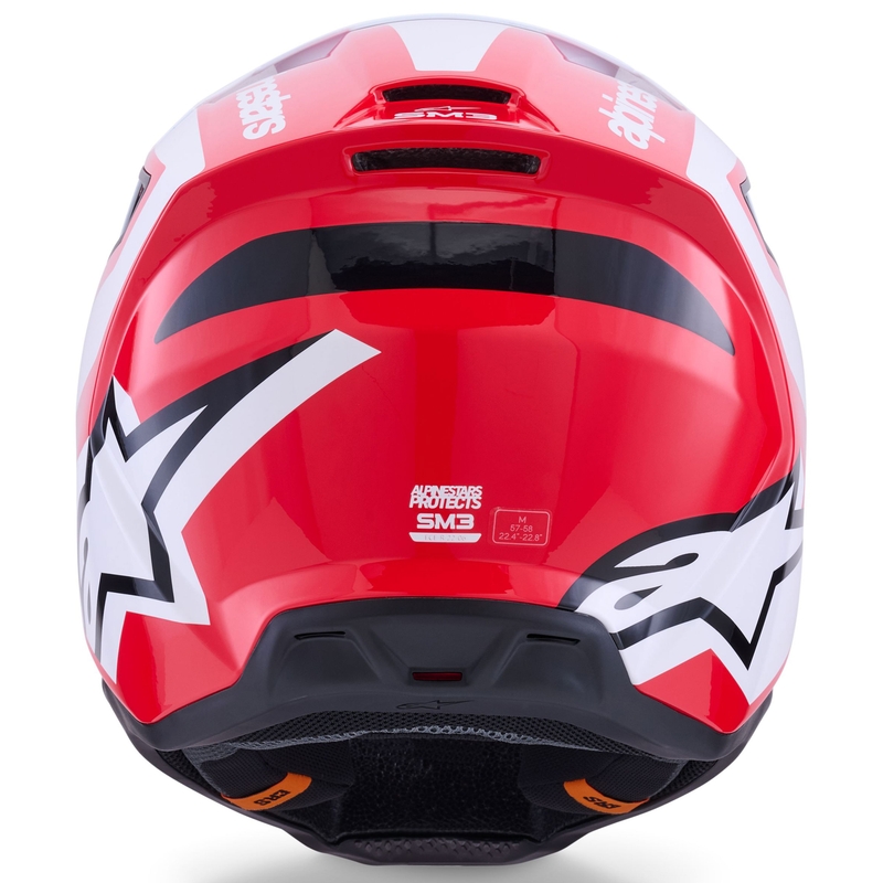 Alpinestars S-M3 Heat motokrossikiiver punane, valge ja must