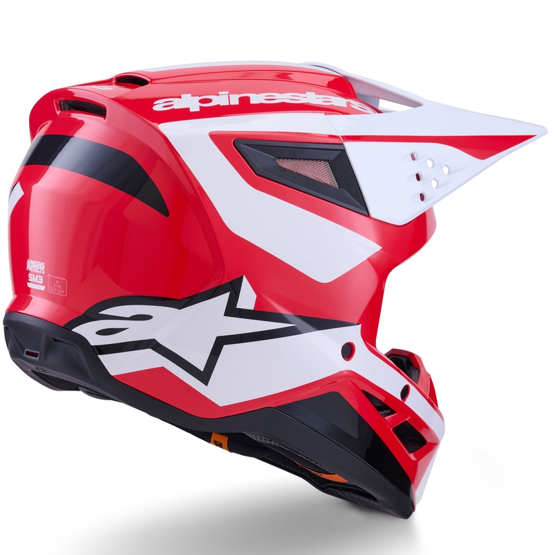 Alpinestars S-M3 Heat motokrossikiiver punane, valge ja must