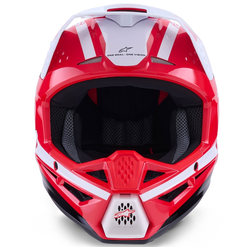 Alpinestars S-M3 Heat motokrossikiiver punane, valge ja must