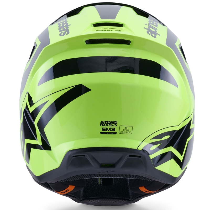 Alpinestars S-M3 Heat fluo kollane-must motokrossikiiver