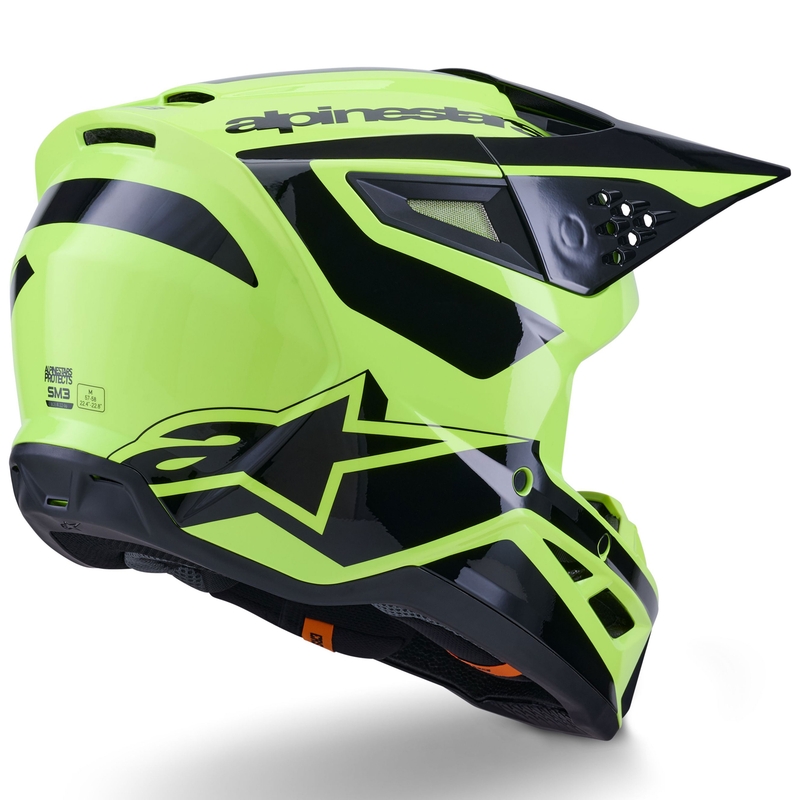 Alpinestars S-M3 Heat fluo kollane-must motokrossikiiver