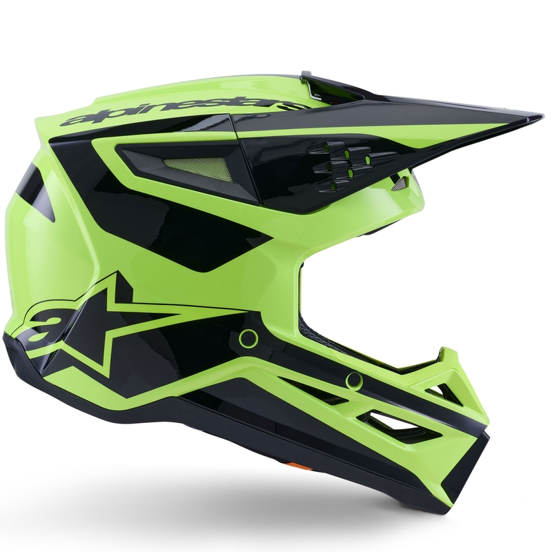 Alpinestars S-M3 Heat fluo kollane-must motokrossikiiver