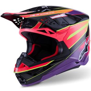 Alpinestars Supertech S-M10 Era roosa-lillakas-fluo kollane motokrossikiiver