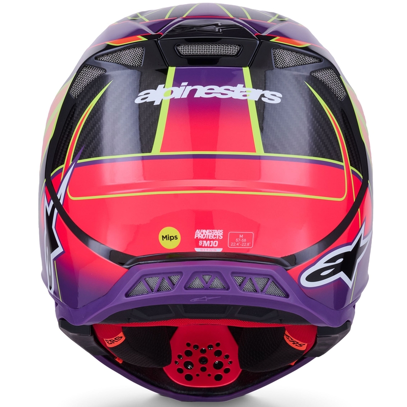 Alpinestars Supertech S-M10 Era roosa-lillakas-fluo kollane motokrossikiiver