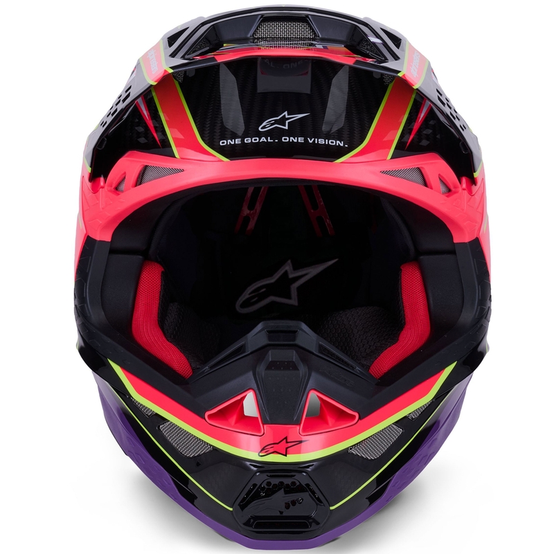 Alpinestars Supertech S-M10 Era roosa-lillakas-fluo kollane motokrossikiiver