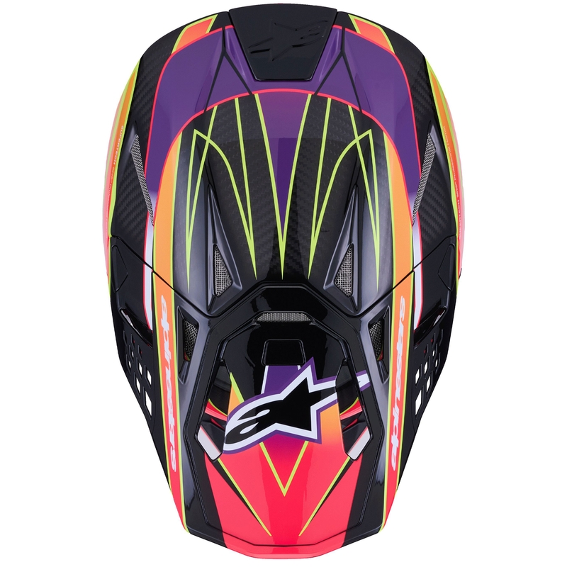 Alpinestars Supertech S-M10 Era roosa-lillakas-fluo kollane motokrossikiiver