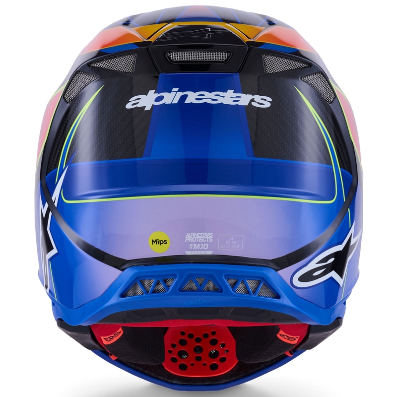 Alpinestars Supertech S-M10 Era sini-puna-fluo kollane motokrossikiiver
