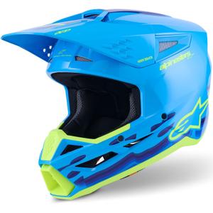 Alpinestars S-M3 Force sini-fluo kollane motokrossikiiver