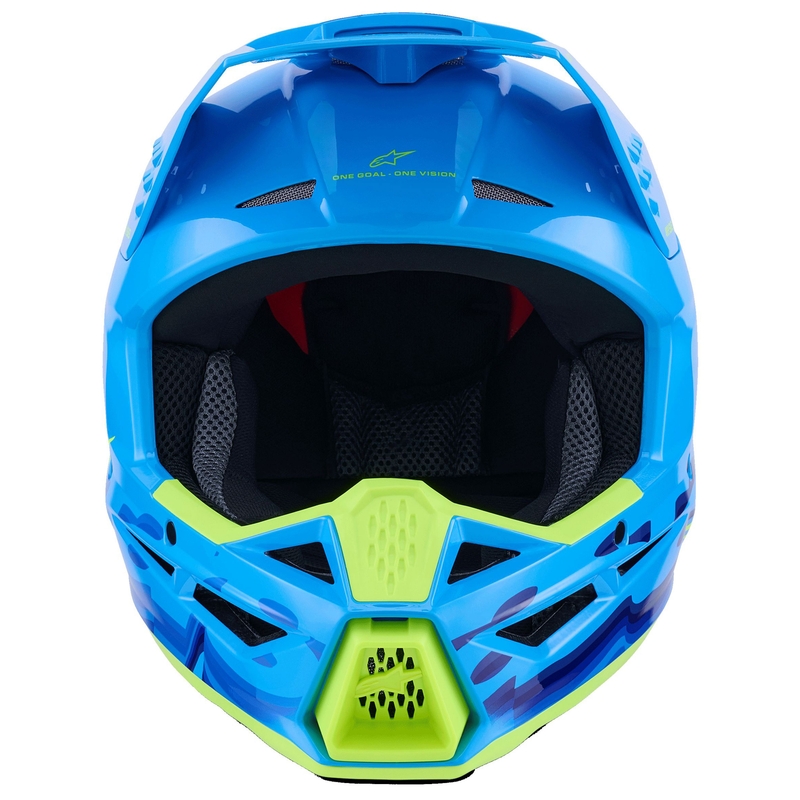 Alpinestars S-M3 Force sini-fluo kollane motokrossikiiver
