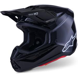 Alpinestars SM7 Solid Motokross kiiver Must