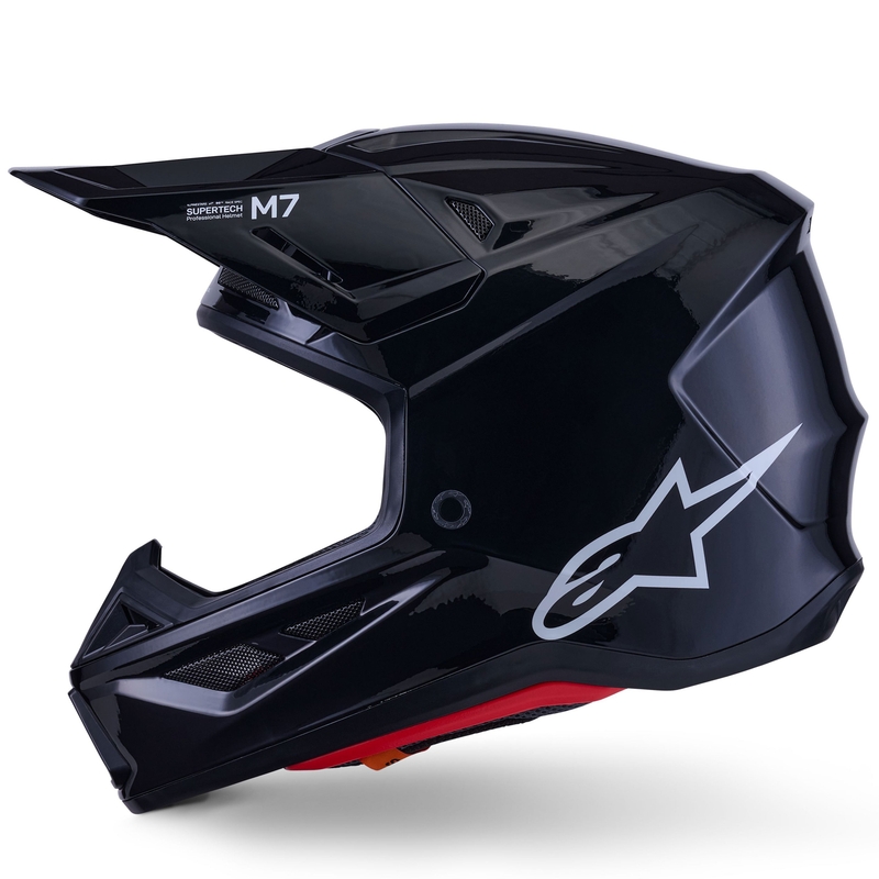 Alpinestars SM7 Solid Motokross kiiver Must