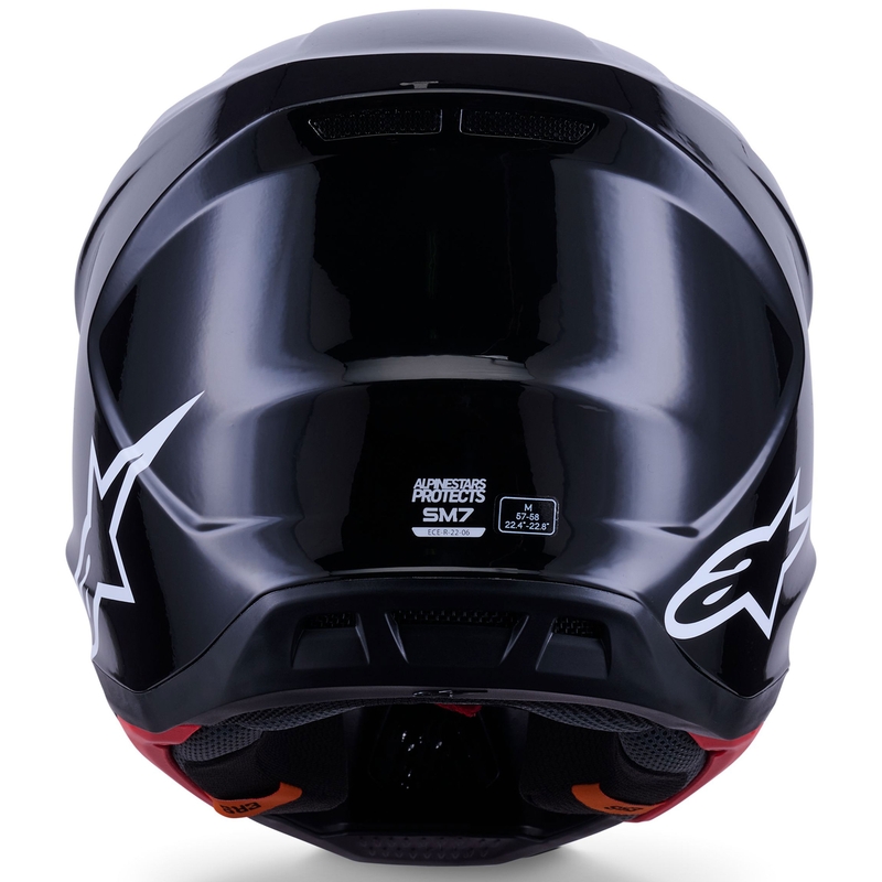 Alpinestars SM7 Solid Motokross kiiver Must
