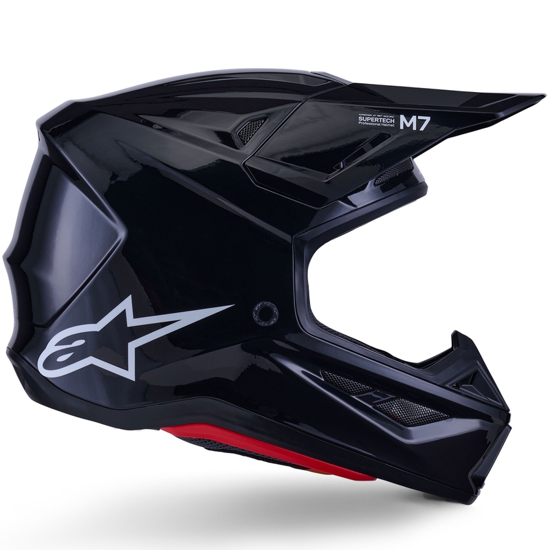 Alpinestars SM7 Solid Motokross kiiver Must