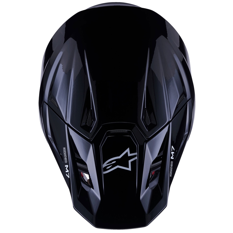 Alpinestars SM7 Solid Motokross kiiver Must