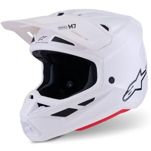 Alpinestars SM7 Solid Motokross kiiver valge