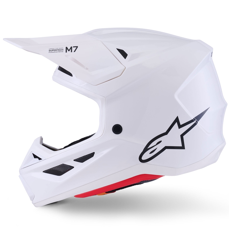 Alpinestars SM7 Solid Motokross kiiver valge