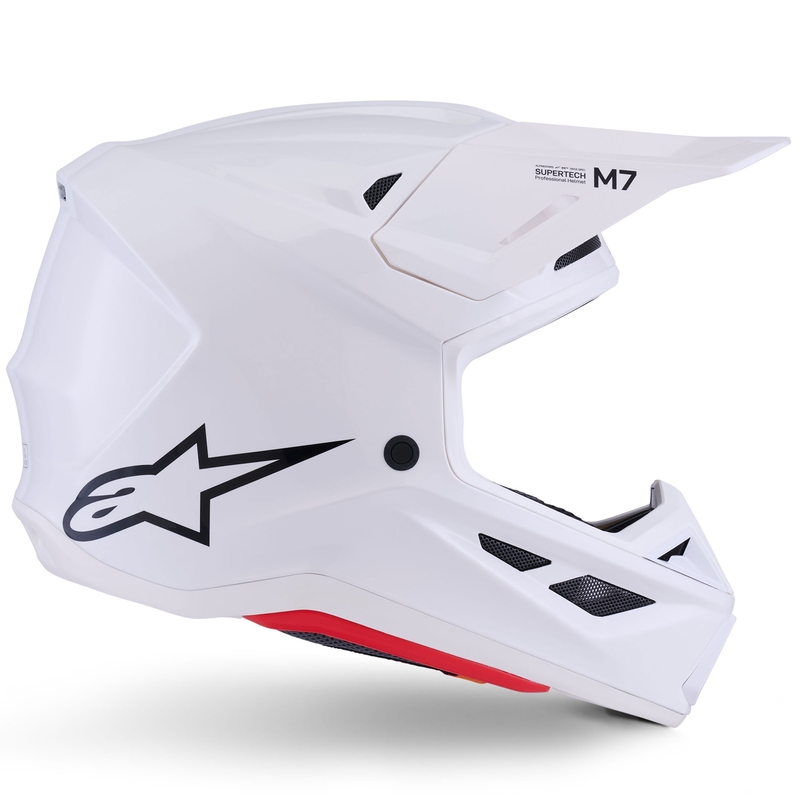 Alpinestars SM7 Solid Motokross kiiver valge